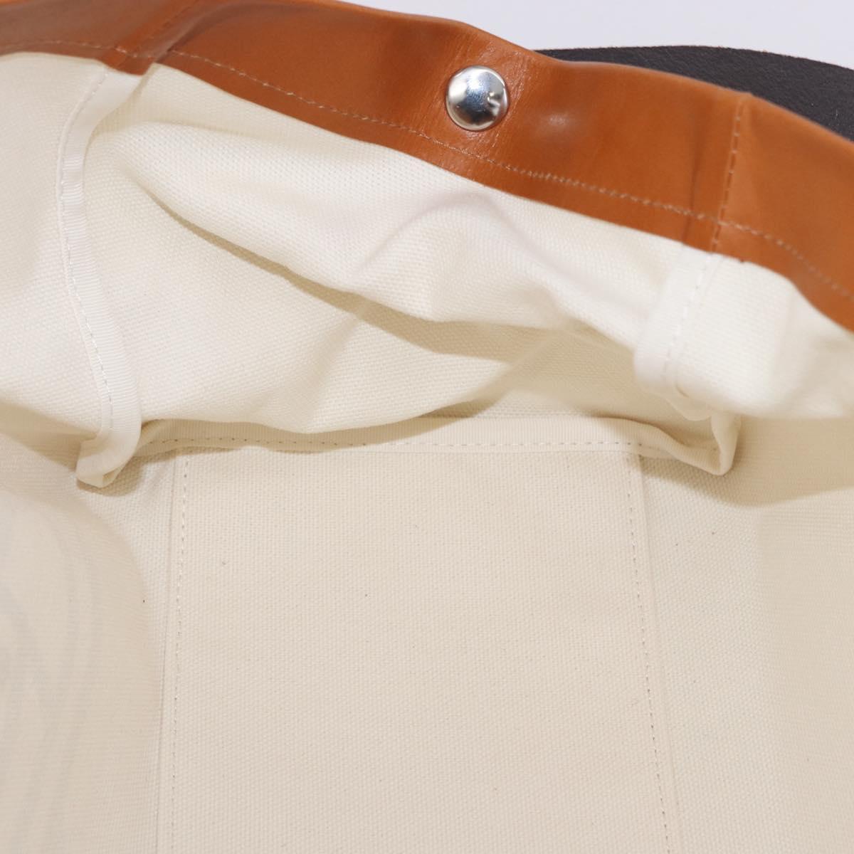 Vivienne Westwood Hand Bag Canvas Brown White Auth 195190V