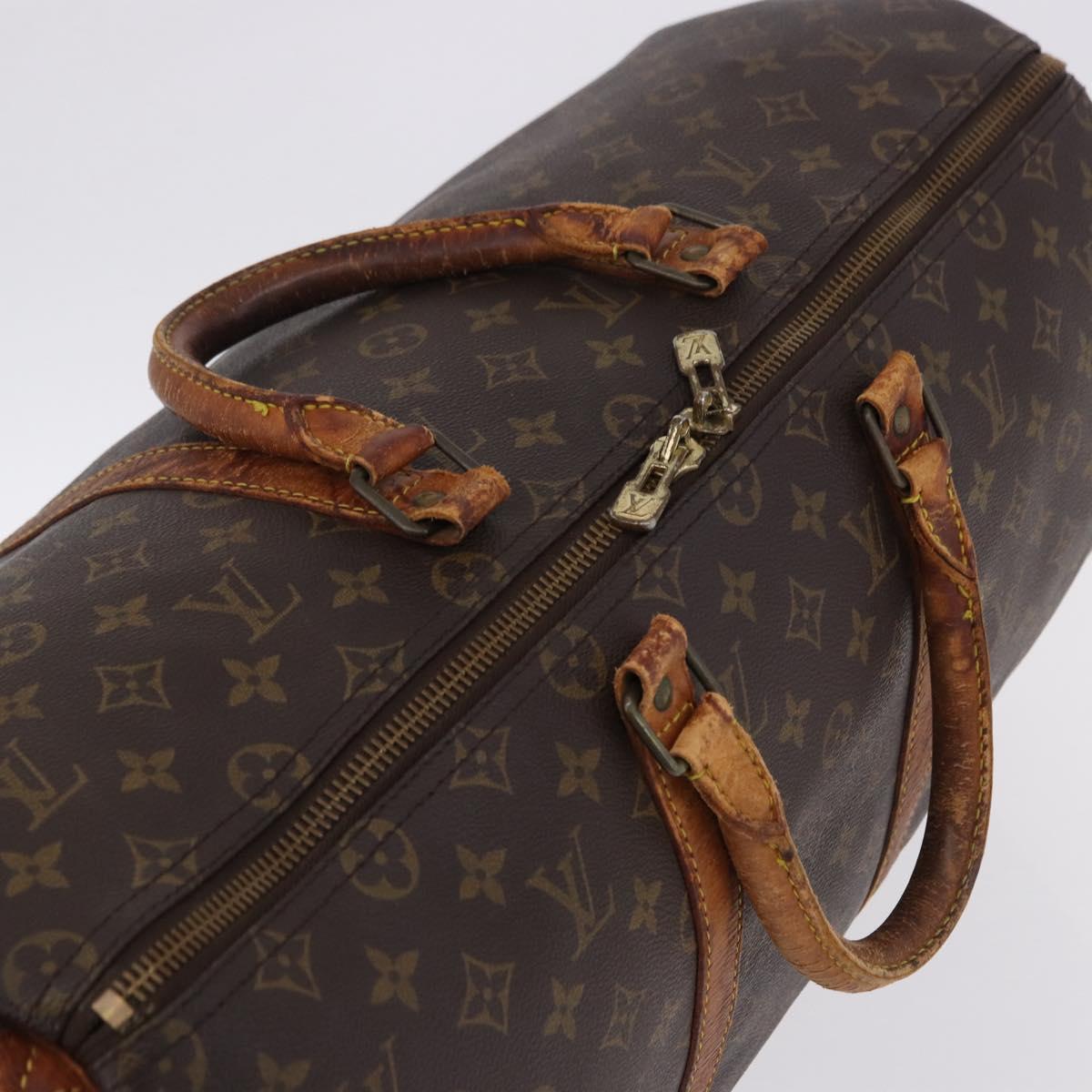 LOUIS VUITTON Monogram Keepall 50 Boston Bag M41426 LV Auth 195192