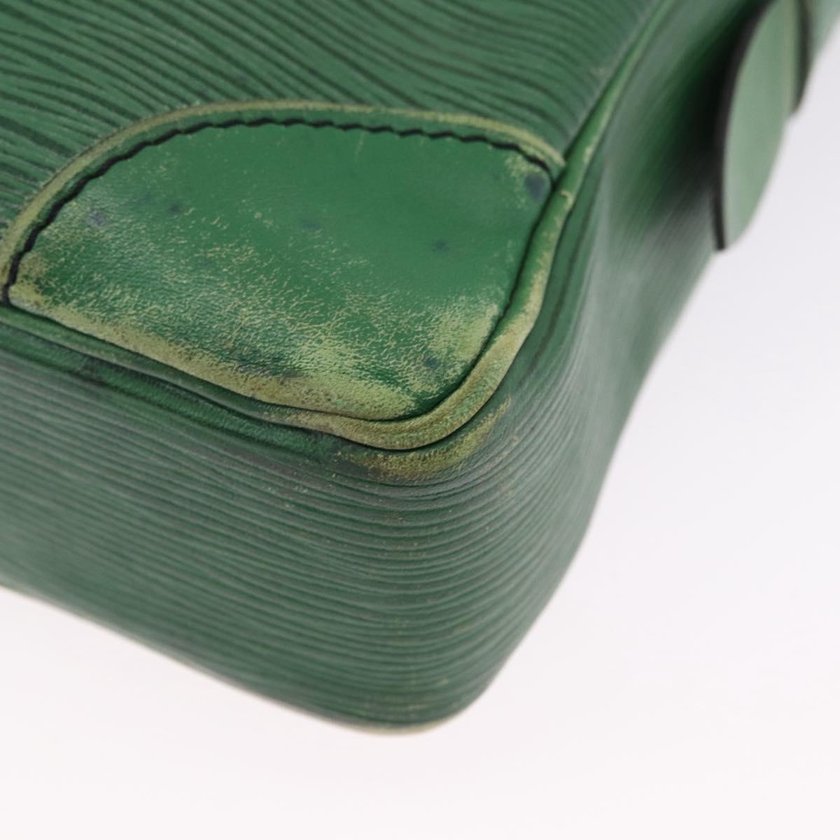 LOUIS VUITTON Epi Porte Documents Voyage Business Bag Green M54474 Auth 195195