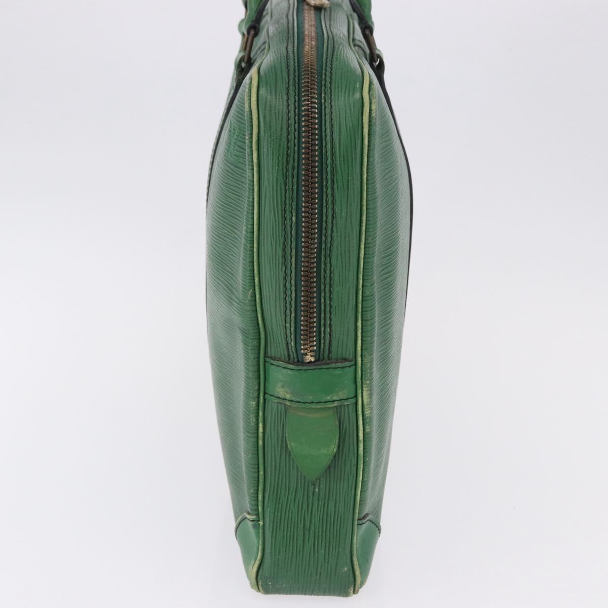 LOUIS VUITTON Epi Porte Documents Voyage Business Bag Green M54474 Auth 195195