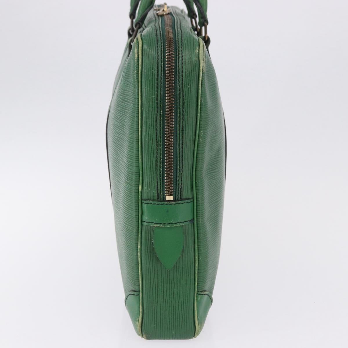 LOUIS VUITTON Epi Porte Documents Voyage Business Bag Green M54474 Auth 195195