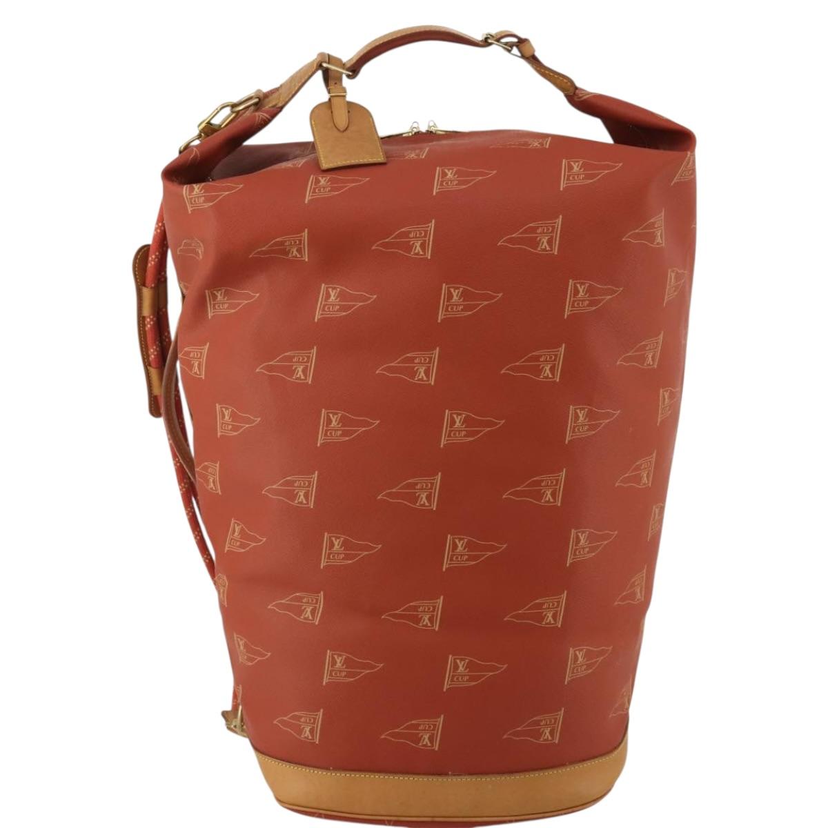 LOUIS VUITTON LV Cup Suc Marine Bag PVC Leather Aboganie M80022 LV Auth 195197A