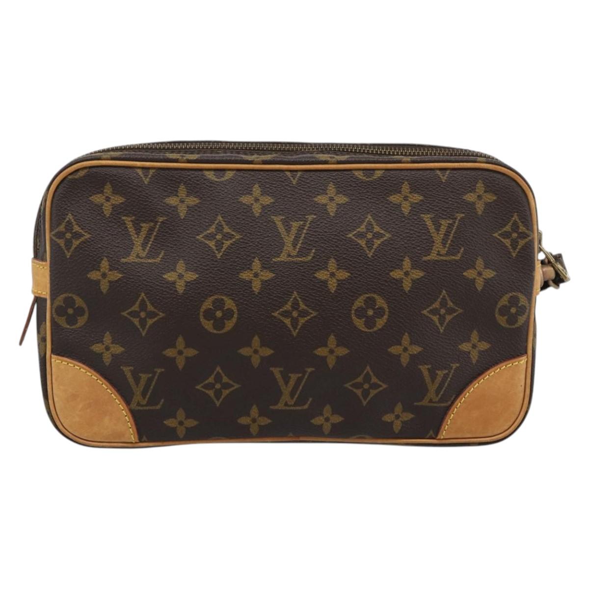 LOUIS VUITTON Monogram Marly Dragonne GM Clutch Bag M51825 LV Auth 195208A