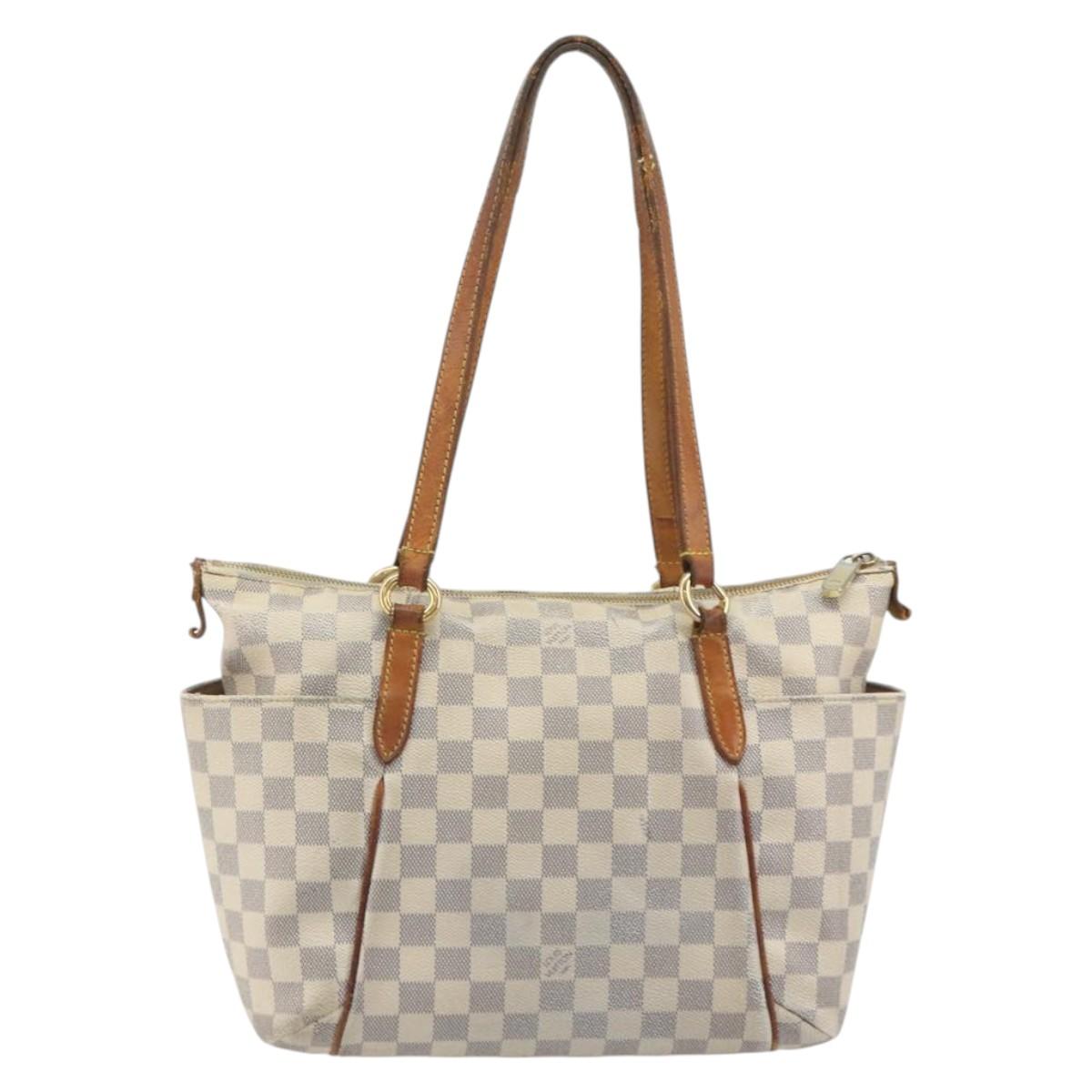 LOUIS VUITTON Damier Azur Totally PM Tote Bag N41280 LV Auth 195214