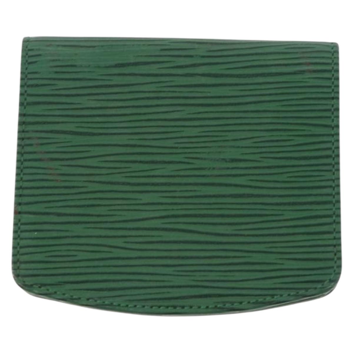 LOUIS VUITTON Monogram Epi Coin Purse 2 Set Green LV Auth 195219