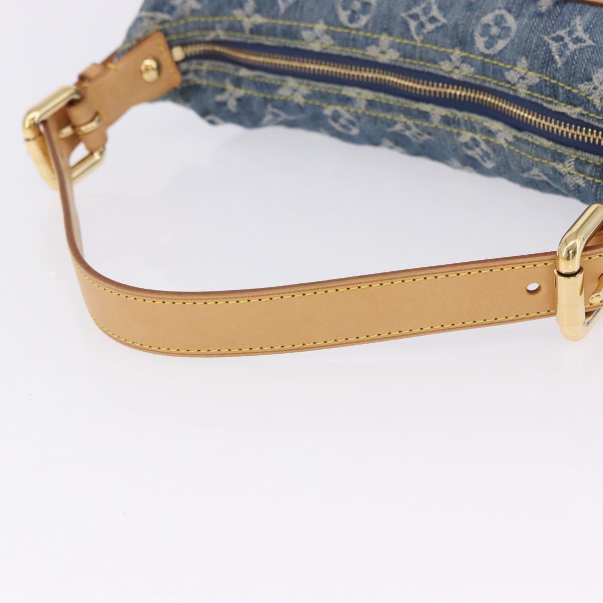 LOUIS VUITTON Monogram Denim Buggy PM Shoulder Bag Blue M95049 LV Auth 195223SV