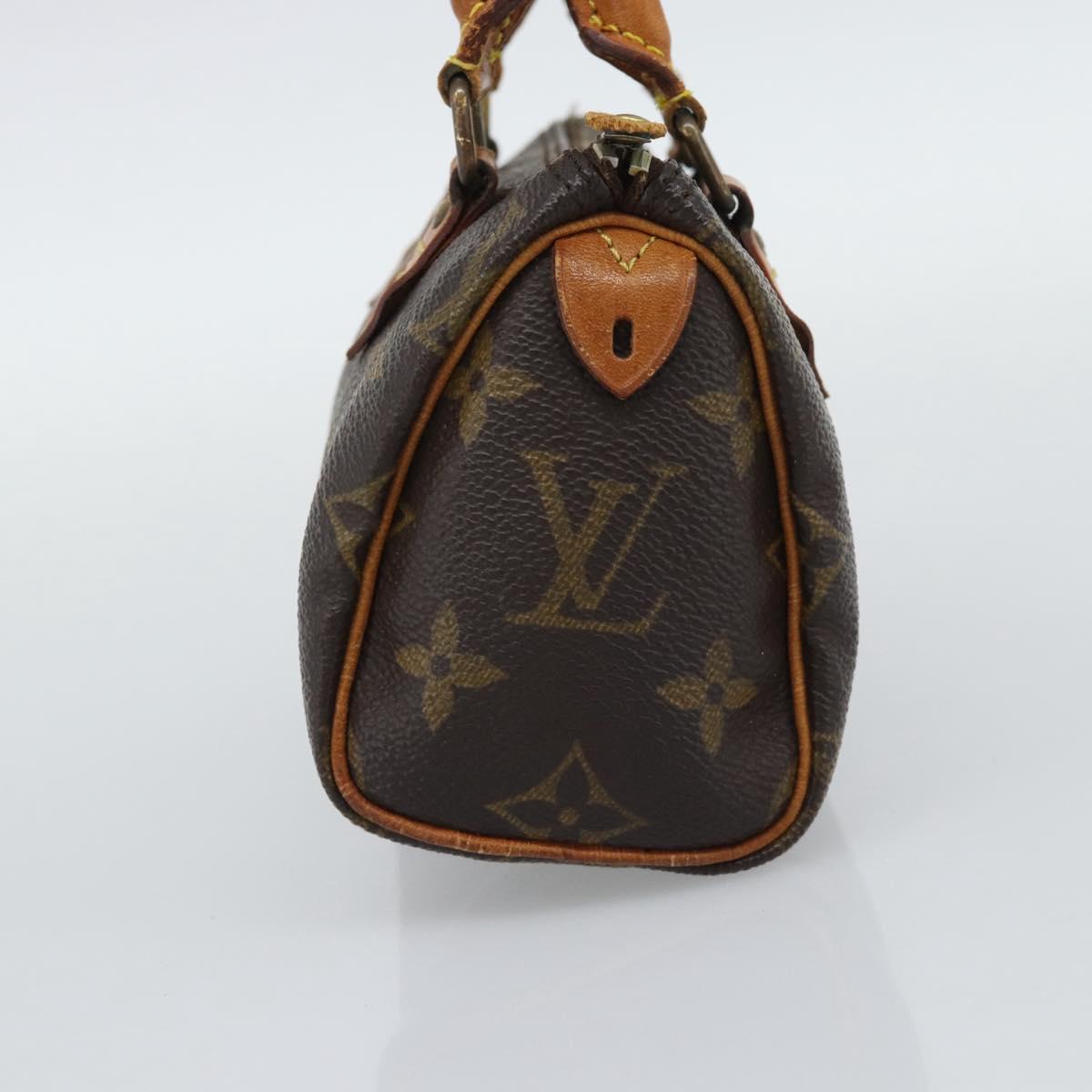 LOUIS VUITTON Monogram Mini Speedy Hand Bag M41534 LV Auth 195228