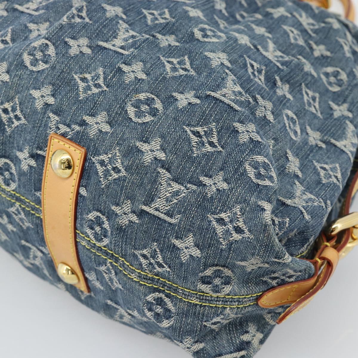LOUIS VUITTON Monogram Denim Neo Cabby GM Hand Bag 2way Blue M95350 Auth 195232V