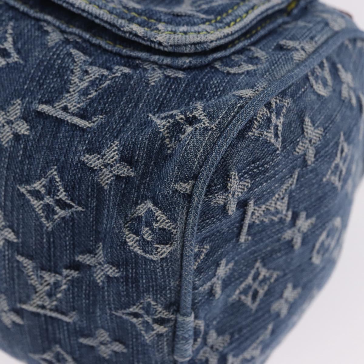 LOUIS VUITTON Monogram Denim Neo Speedy Hand Bag Blue M95019 LV Auth 195233SAV