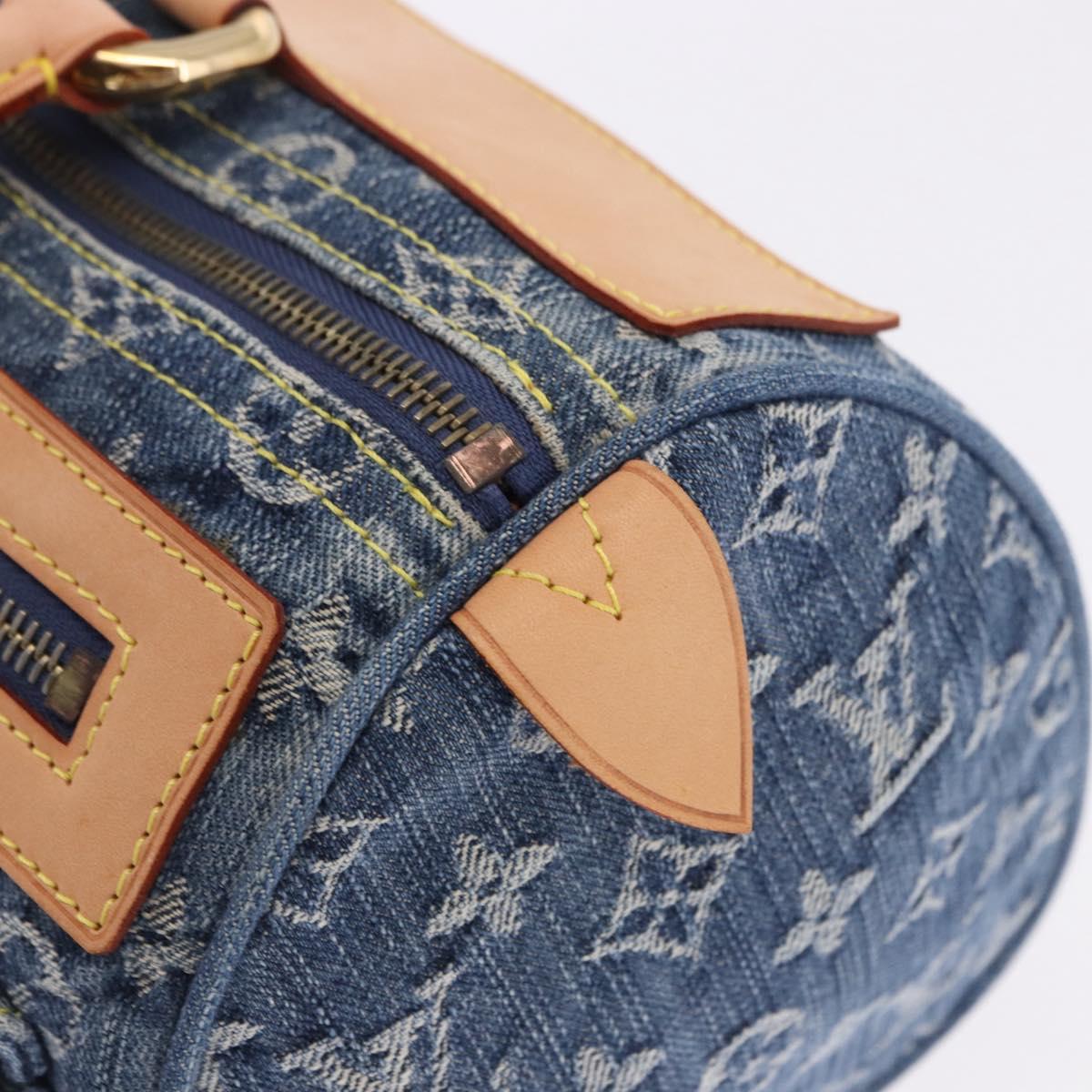 LOUIS VUITTON Monogram Denim Neo Speedy Hand Bag Blue M95019 LV Auth 195233SAV
