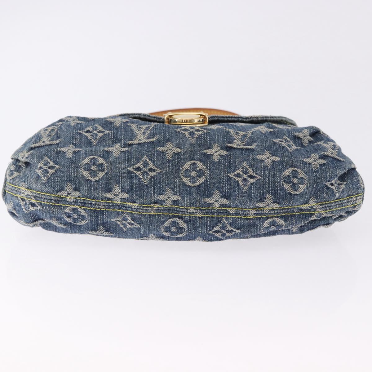 LOUIS VUITTON Monogram Denim Mini Preity Shoulder Bag Blue M95050 Auth 195235SAM