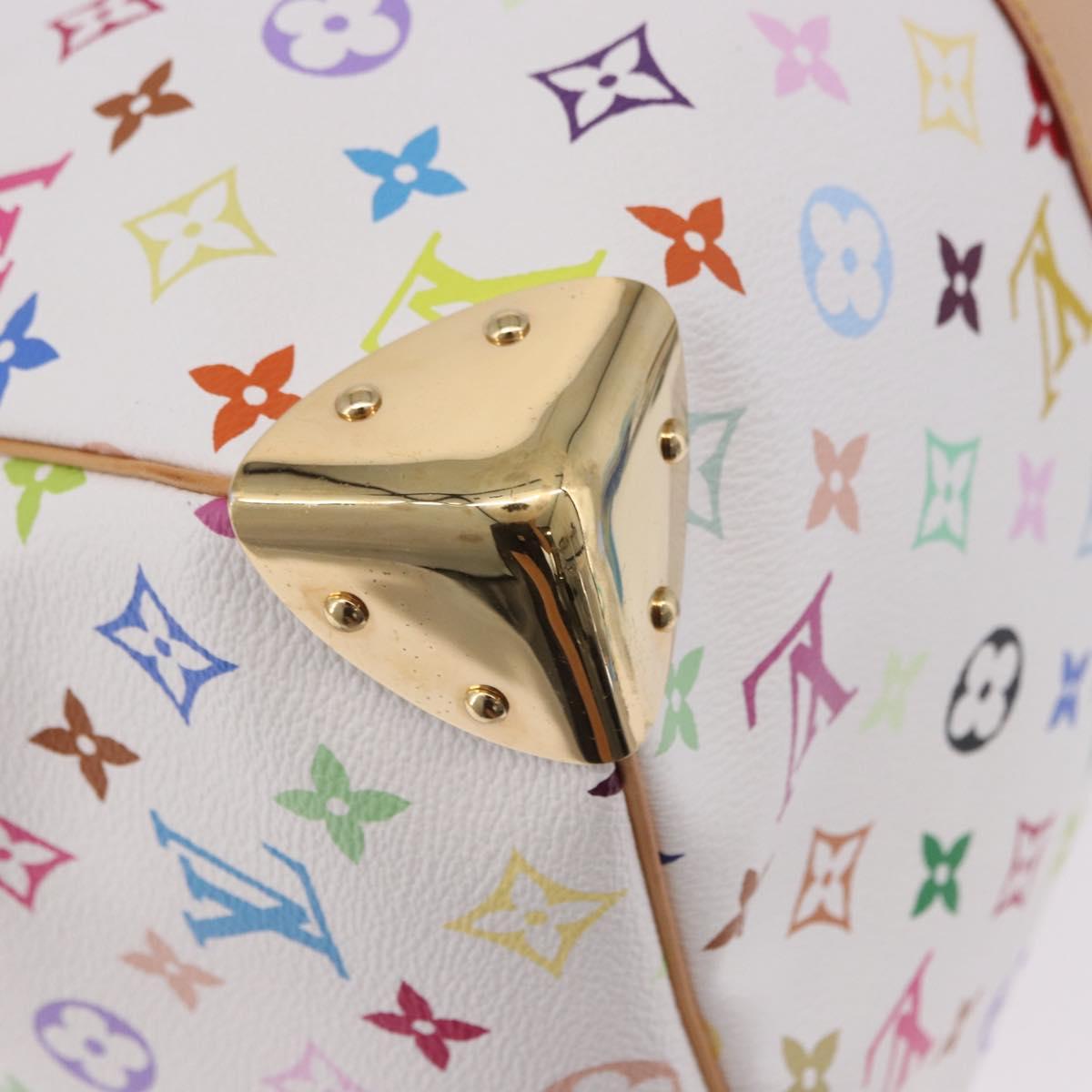 LOUIS VUITTON Monogram Multicolor Keepall 45 Bag White M92641 LV Auth 195255SM