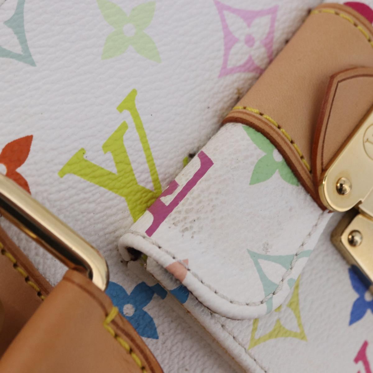 LOUIS VUITTON Monogram Multicolor Keepall 45 Bag White M92641 LV Auth 195255SM