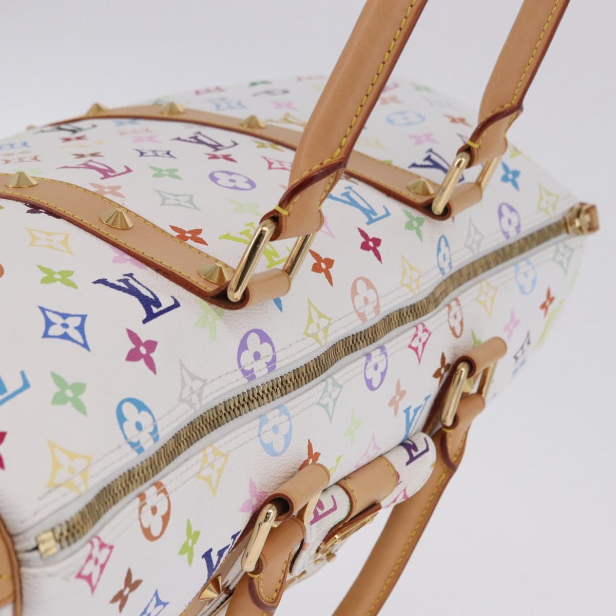 LOUIS VUITTON Monogram Multicolor Keepall 45 Bag White M92641 LV Auth 195255SM