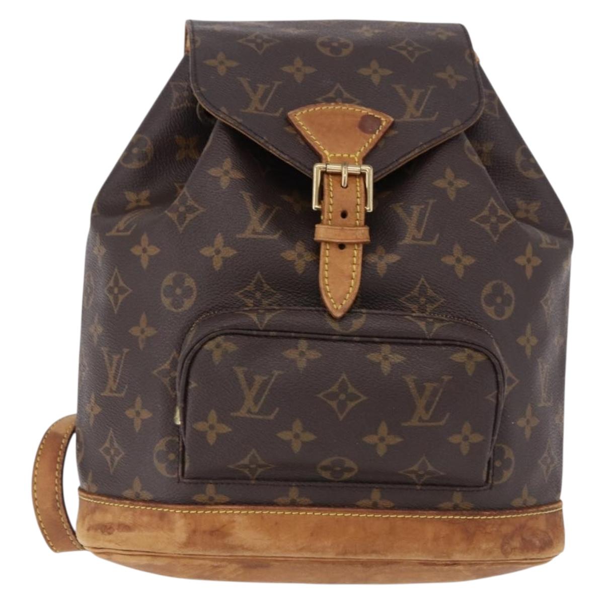 LOUIS VUITTON Monogram Montsouris MM Backpack M51136 LV Auth 195265