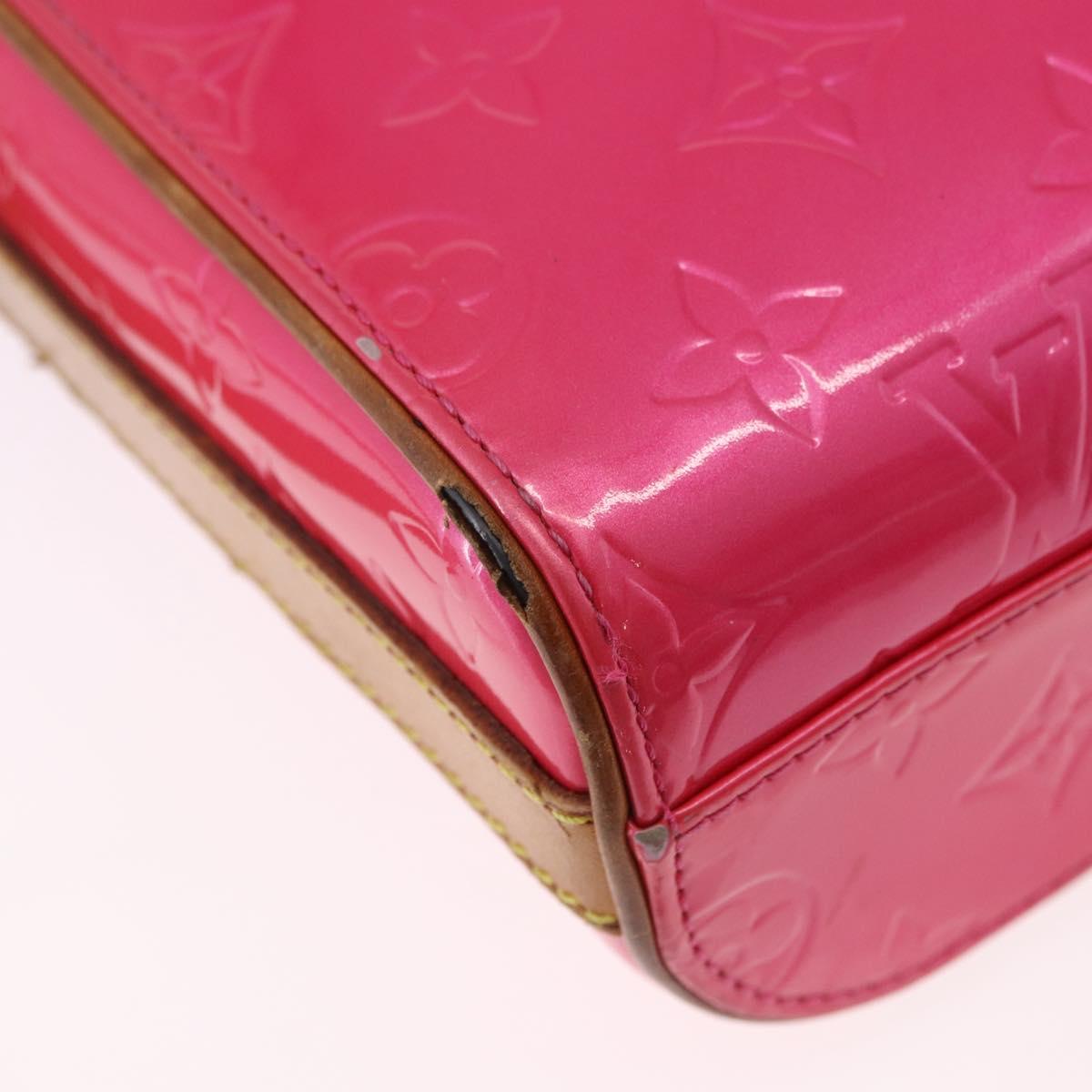 LOUIS VUITTON Monogram Vernis Sullivan Vertical Fuchsia Pink M91259 Auth 195267