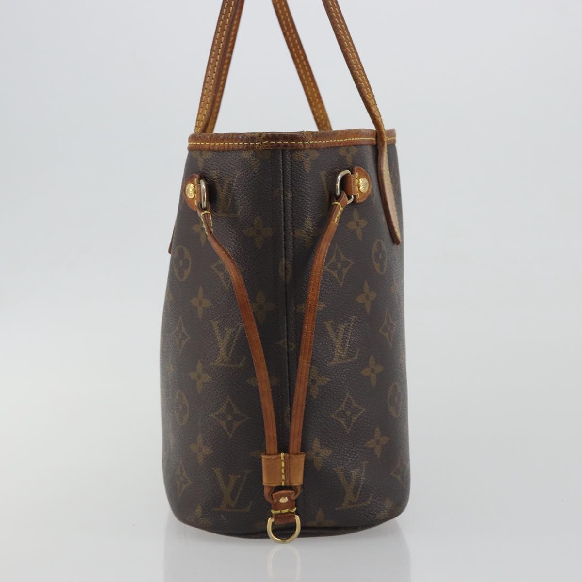 LOUIS VUITTON Monogram Neverfull PM Tote Bag M40155 LV Auth 195271
