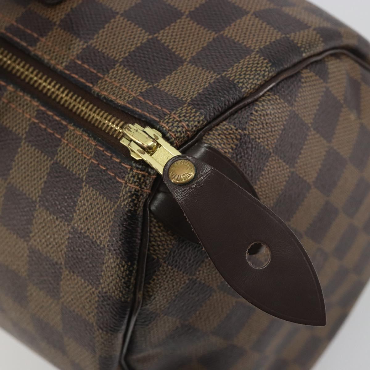 LOUIS VUITTON Damier Azur Speedy 30 Hand Bag N41533 LV Auth 195274A