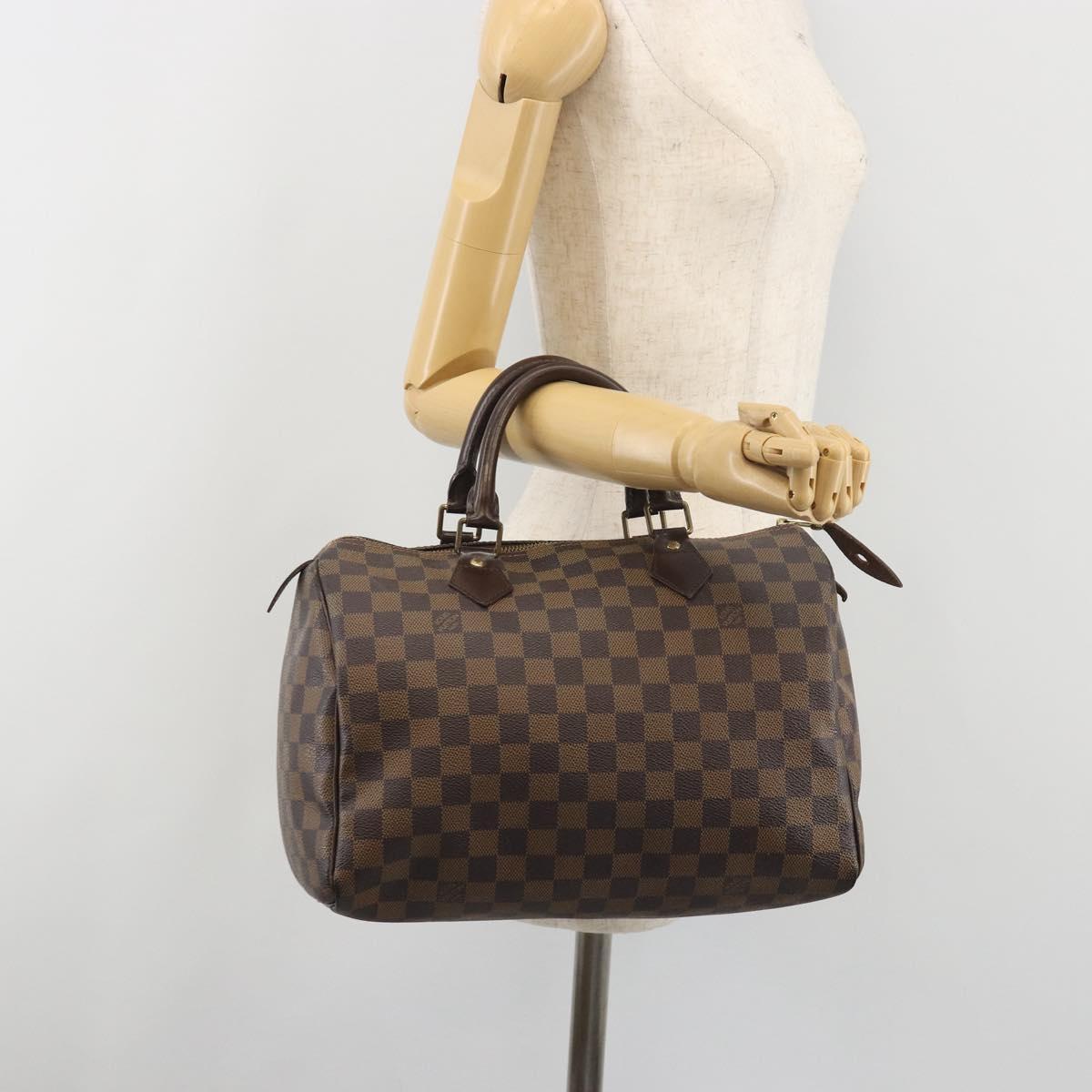 LOUIS VUITTON Damier Azur Speedy 30 Hand Bag N41533 LV Auth 195274A