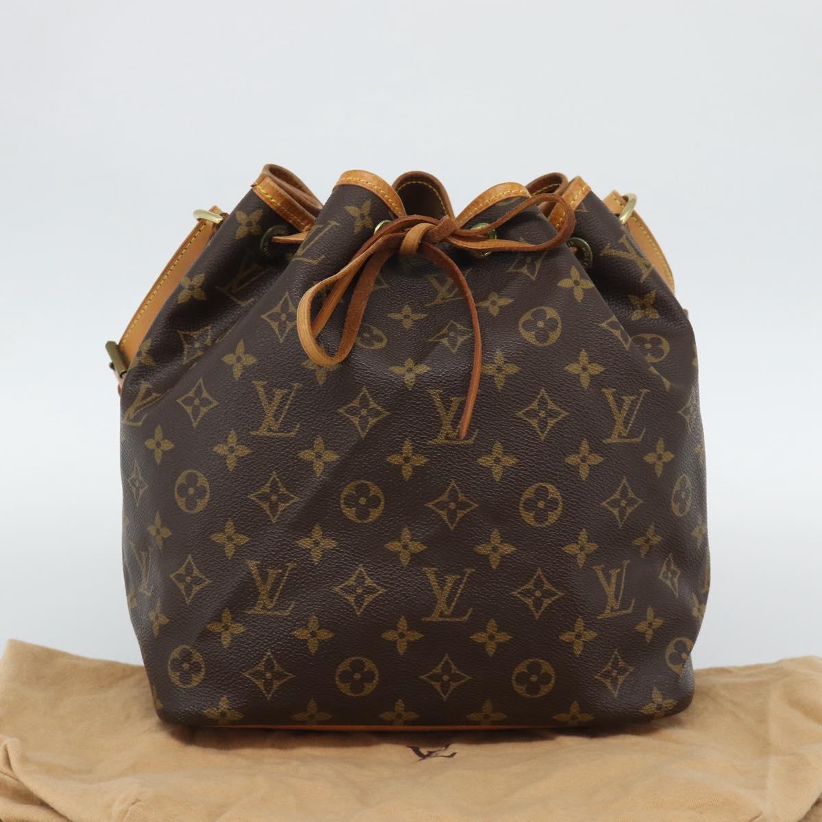 LOUIS VUITTON Monogram Petit Noe Shoulder Bag M42226 LV Auth 195284V