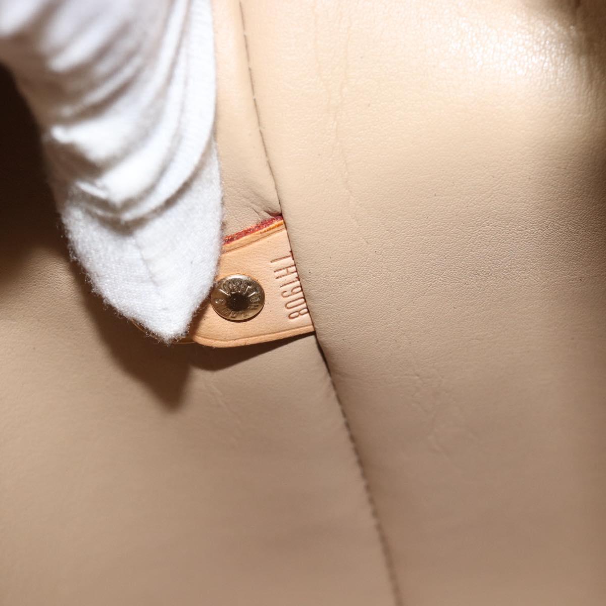 LOUIS VUITTON Monogram Vernis Houston Hand Bag Beige M91004 LV Auth 195288