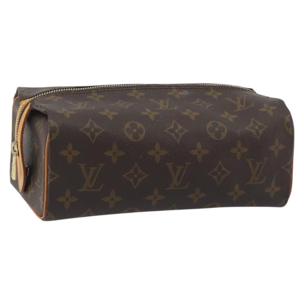 LOUIS VUITTON Trousse Patte Pression Cosmetic Pouch M47636 LV Auth 195289