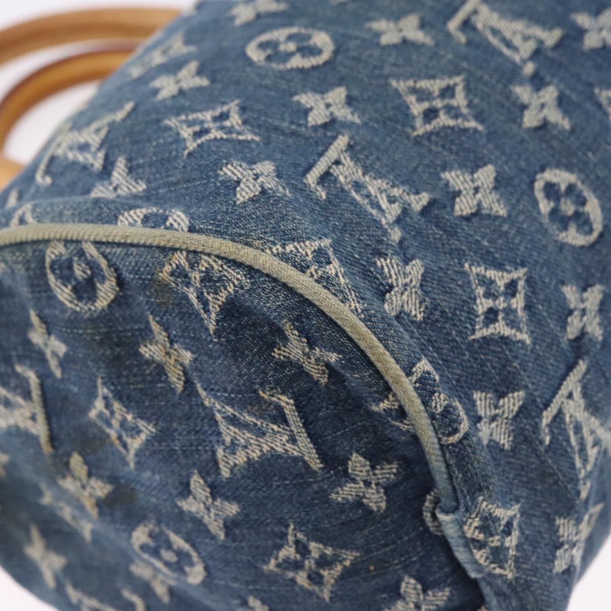 LOUIS VUITTON Monogram Denim Neo Speedy Hand Bag Blue M95019 LV Auth 195293A