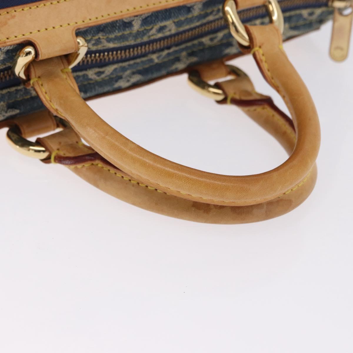 LOUIS VUITTON Monogram Denim Neo Speedy Hand Bag Blue M95019 LV Auth 195293A