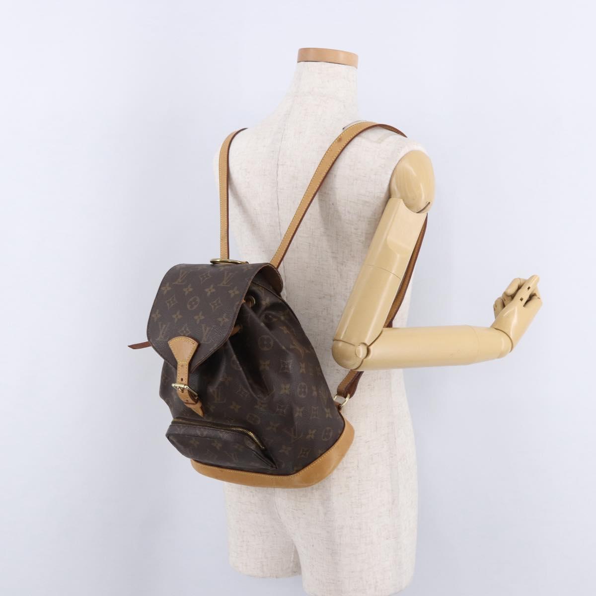 LOUIS VUITTON Monogram Montsouris MM Backpack M51136 LV Auth 195295A