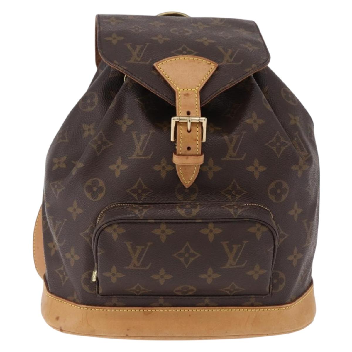 LOUIS VUITTON Monogram Montsouris MM Backpack M51136 LV Auth 195295A