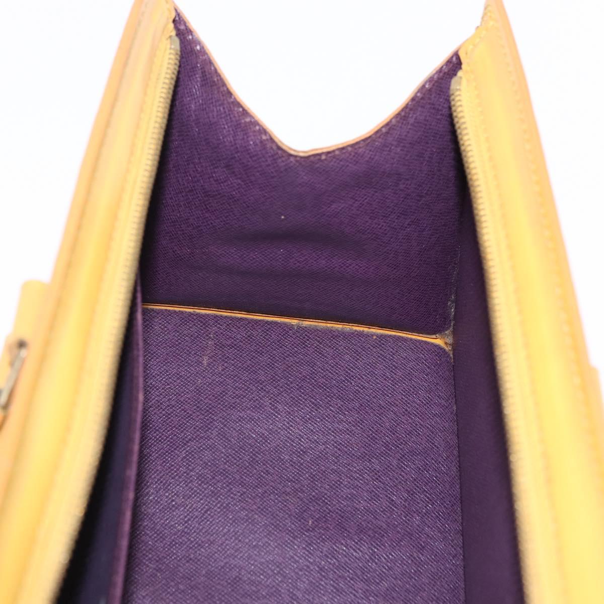 LOUIS VUITTON Epi Sac Triangle Hand Bag Yellow M52099 LV Auth 195299