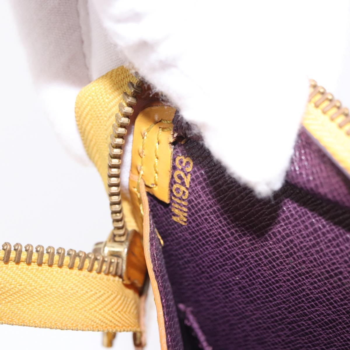 LOUIS VUITTON Epi Sac Triangle Hand Bag Yellow M52099 LV Auth 195299