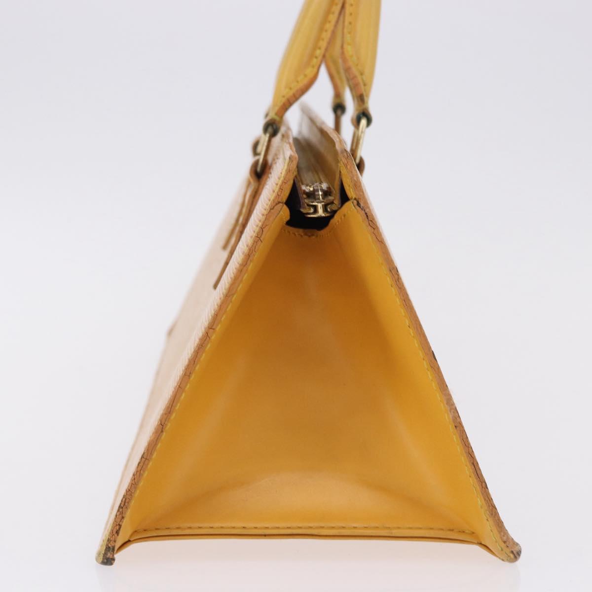LOUIS VUITTON Epi Sac Triangle Hand Bag Yellow M52099 LV Auth 195299