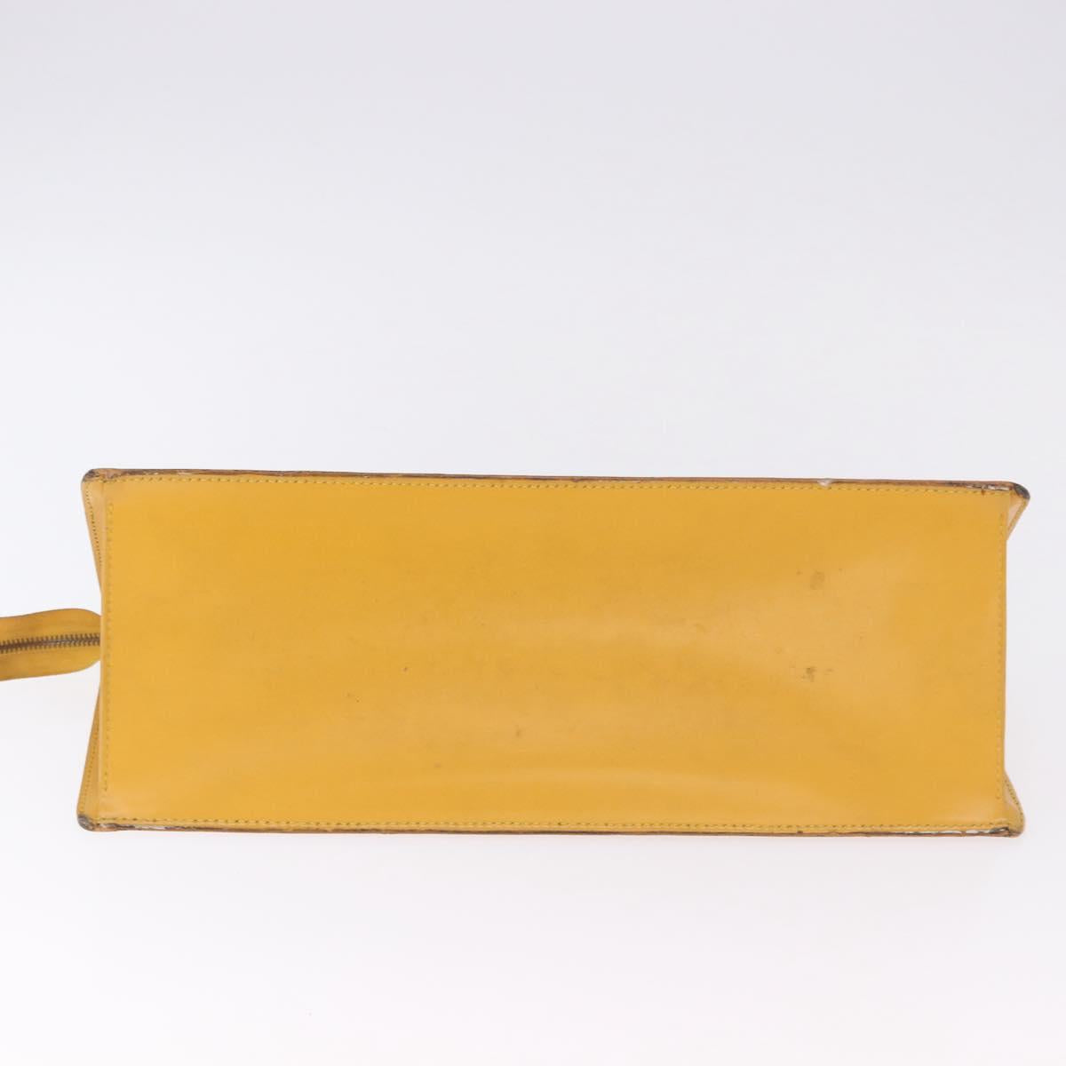LOUIS VUITTON Epi Sac Triangle Hand Bag Yellow M52099 LV Auth 195299