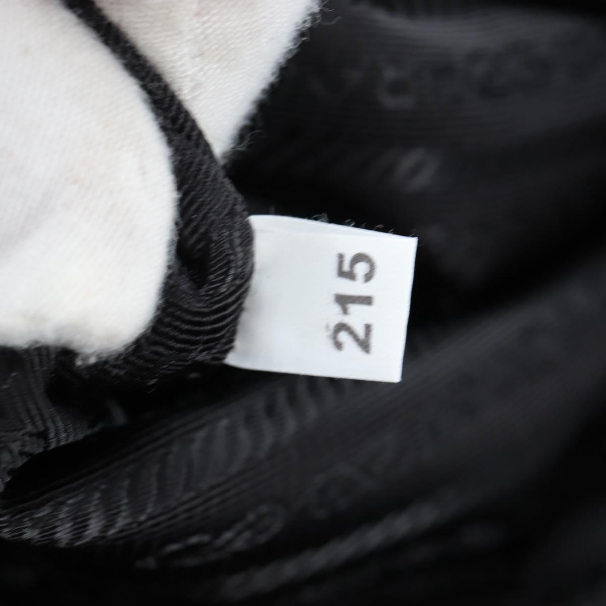 PRADA robot Backpack Nylon Black Silver Auth 195301V