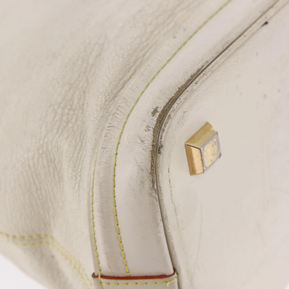 LOUIS VUITTON Suhari Rock It PM Hand Bag White M91887 LV Auth 195302