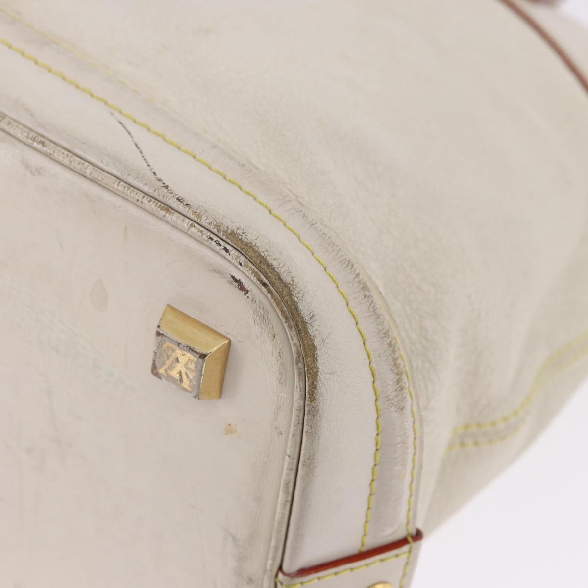 LOUIS VUITTON Suhari Rock It PM Hand Bag White M91887 LV Auth 195302