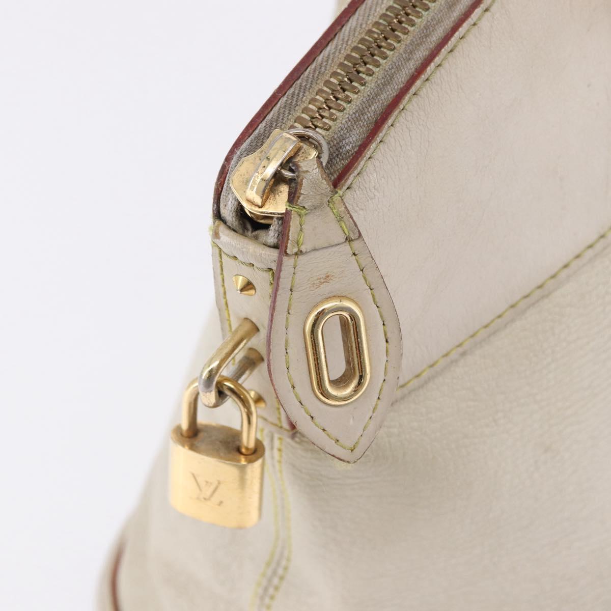 LOUIS VUITTON Suhari Rock It PM Hand Bag White M91887 LV Auth 195302