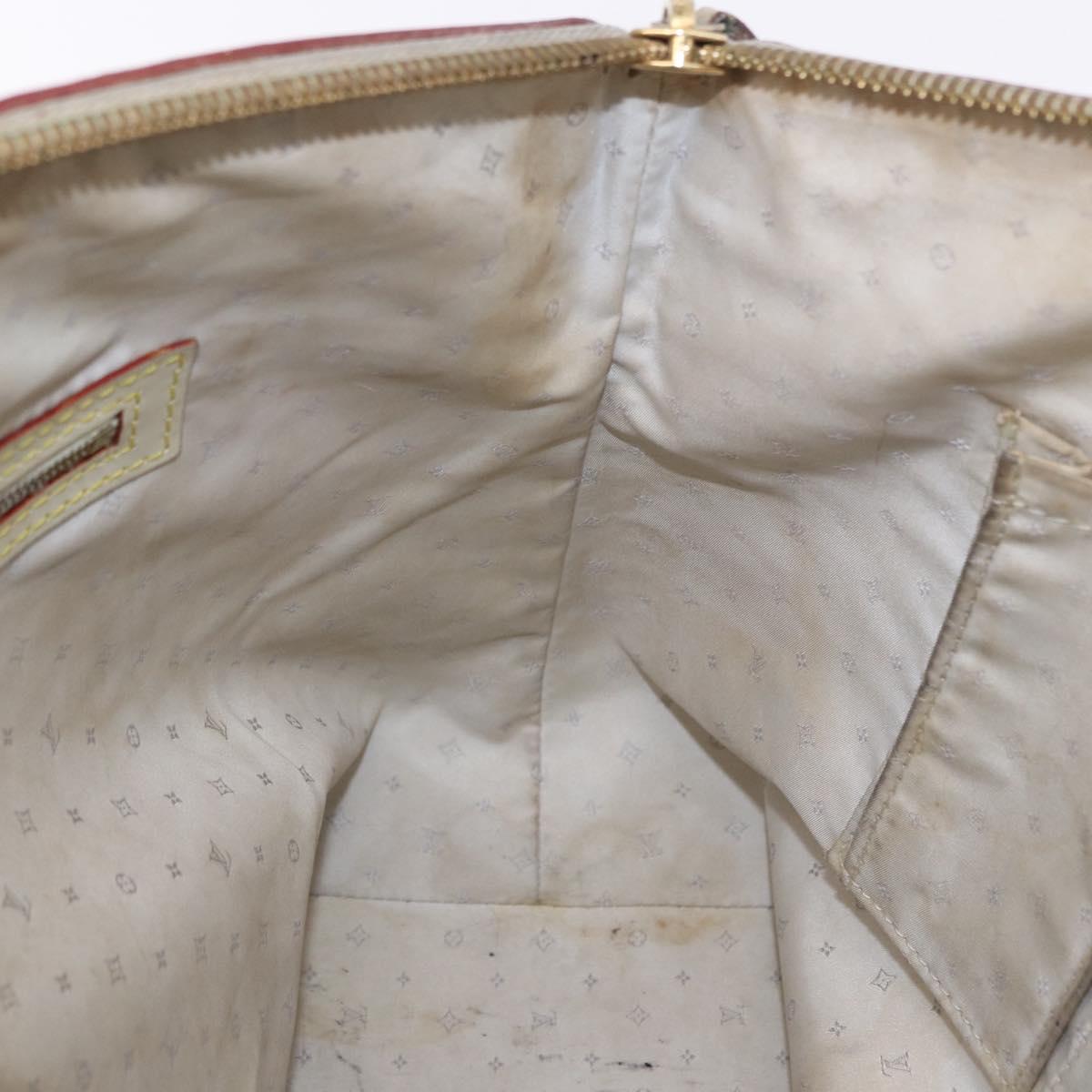 LOUIS VUITTON Suhari Rock It PM Hand Bag White M91887 LV Auth 195302