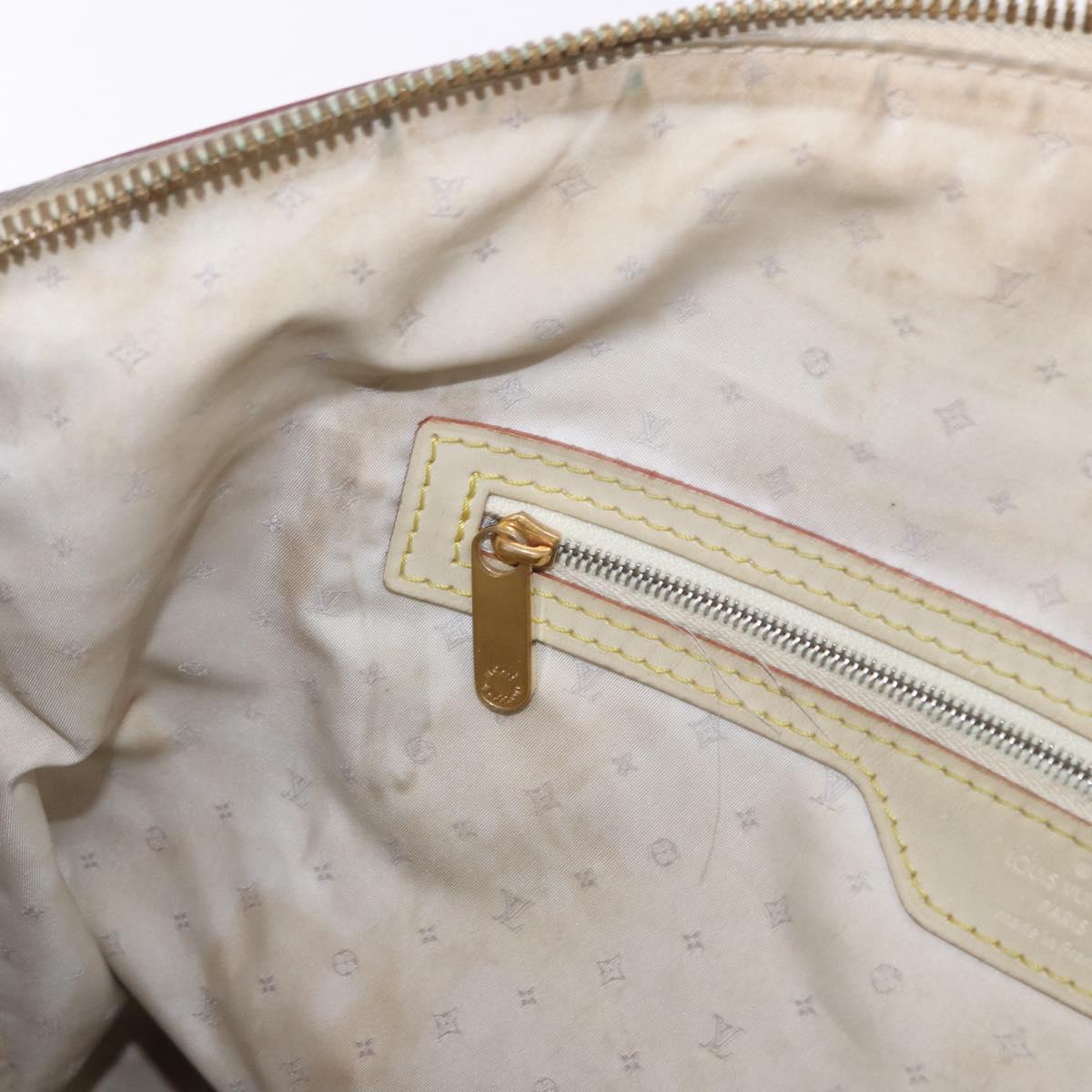 LOUIS VUITTON Suhari Rock It PM Hand Bag White M91887 LV Auth 195302