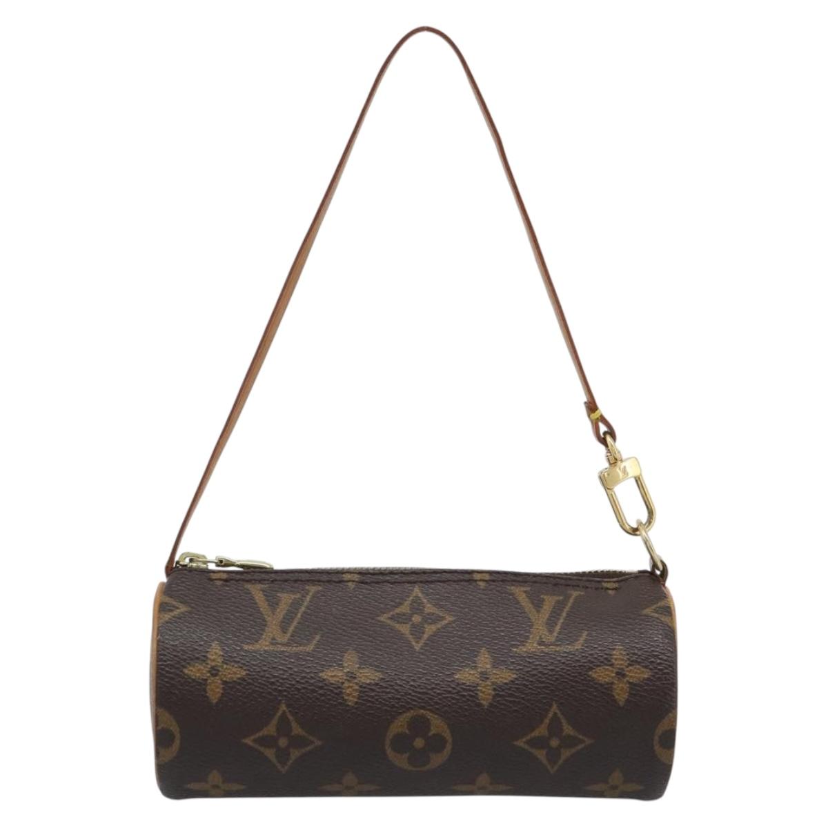 LOUIS VUITTON Monogram Papillon Pouch LV Auth 195304