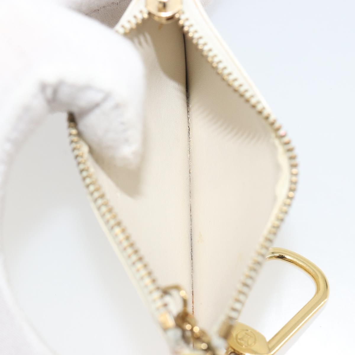 LOUIS VUITTON Suhari Pochette Cles Coin Purse White M91827 LV Auth 195308A