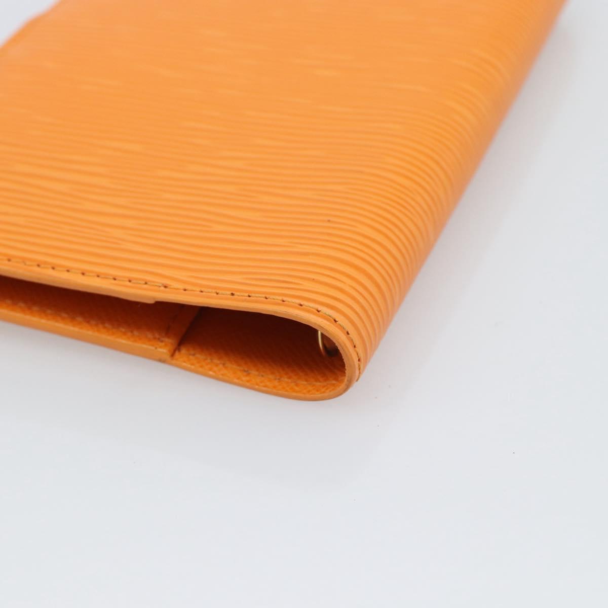 LOUIS VUITTON Epi Agenda PM Day Planner Cover Orange Mandarin R2005H Auth 195311