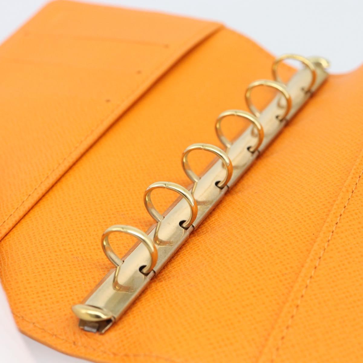 LOUIS VUITTON Epi Agenda PM Day Planner Cover Orange Mandarin R2005H Auth 195311