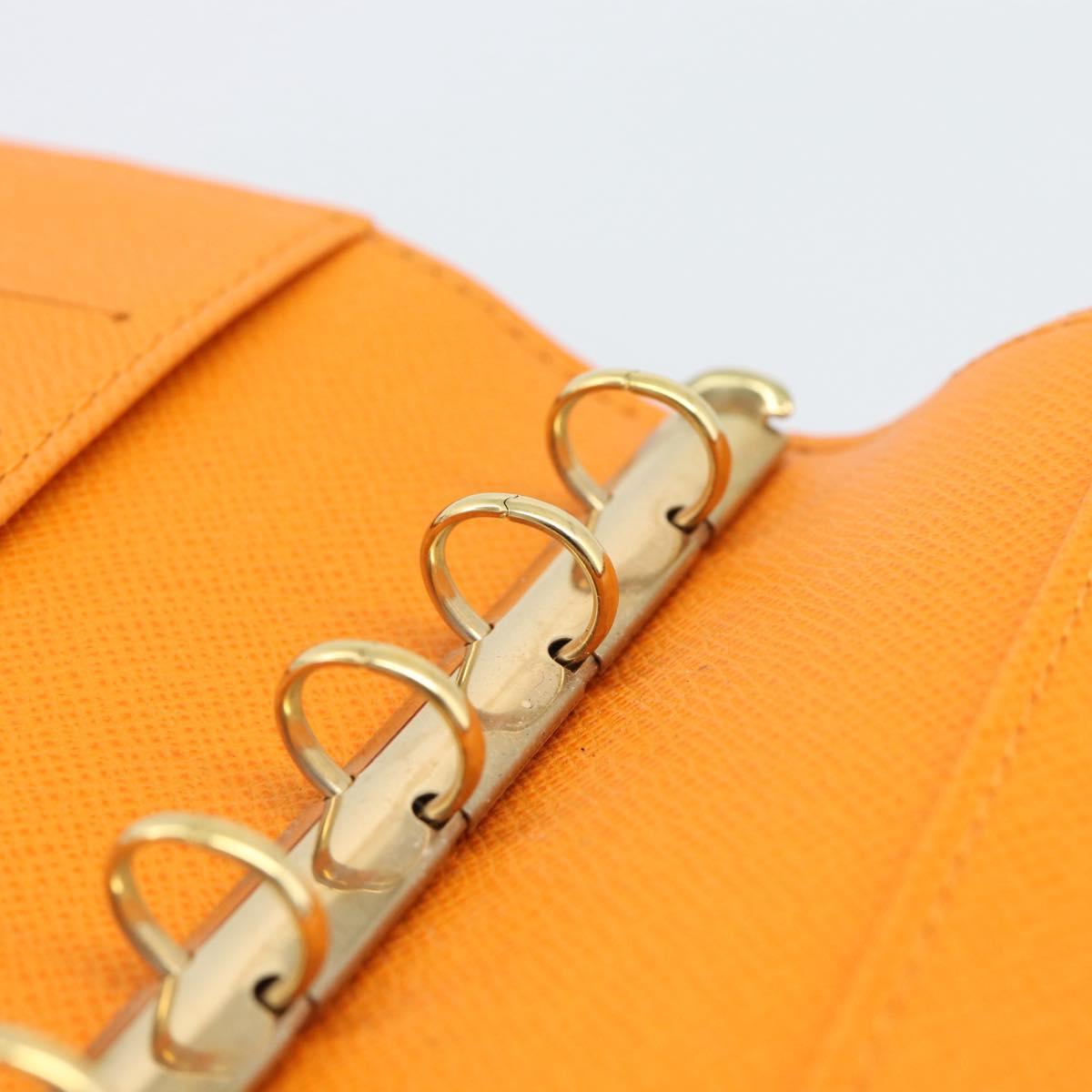 LOUIS VUITTON Epi Agenda PM Day Planner Cover Orange Mandarin R2005H Auth 195311