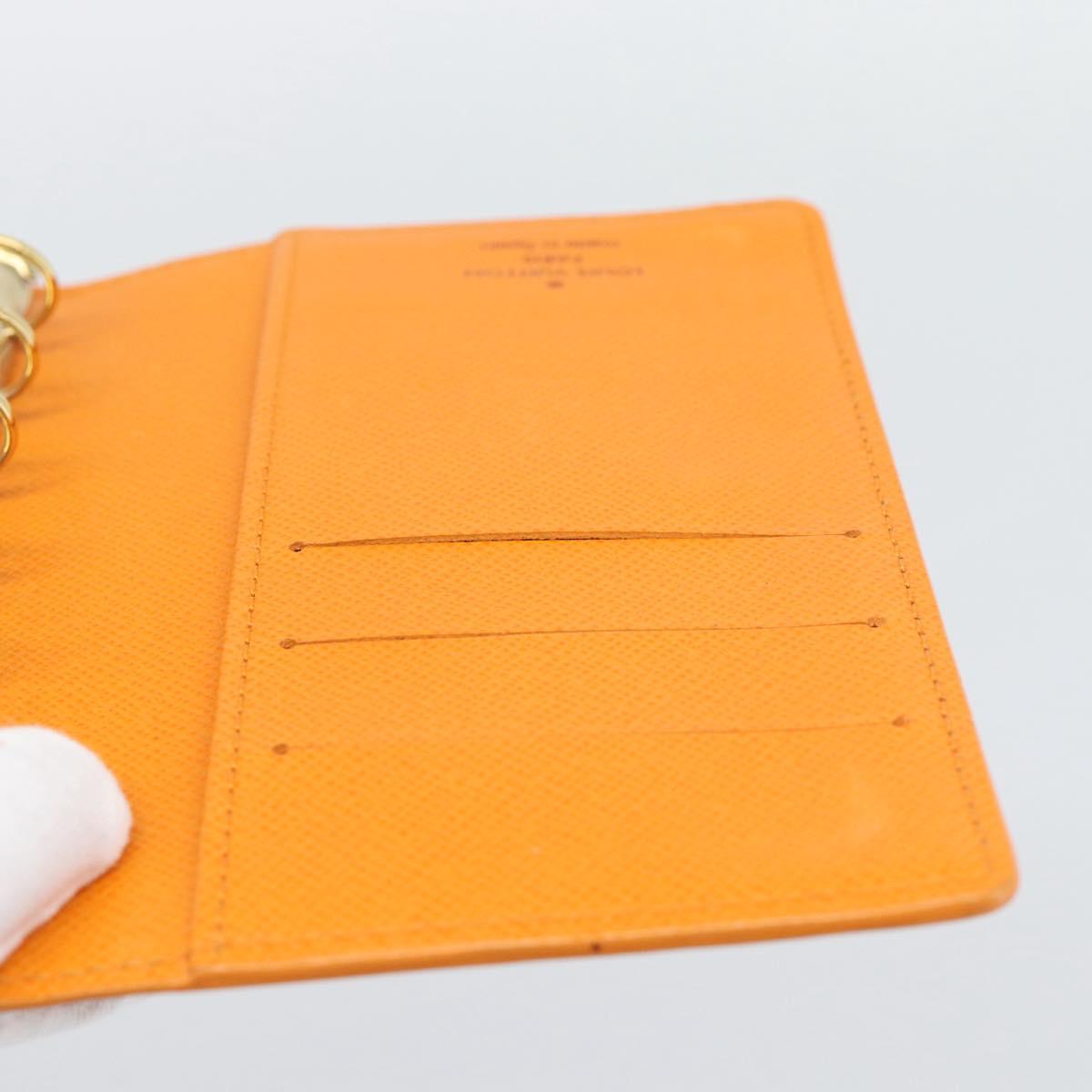 LOUIS VUITTON Epi Agenda PM Day Planner Cover Orange Mandarin R2005H Auth 195311