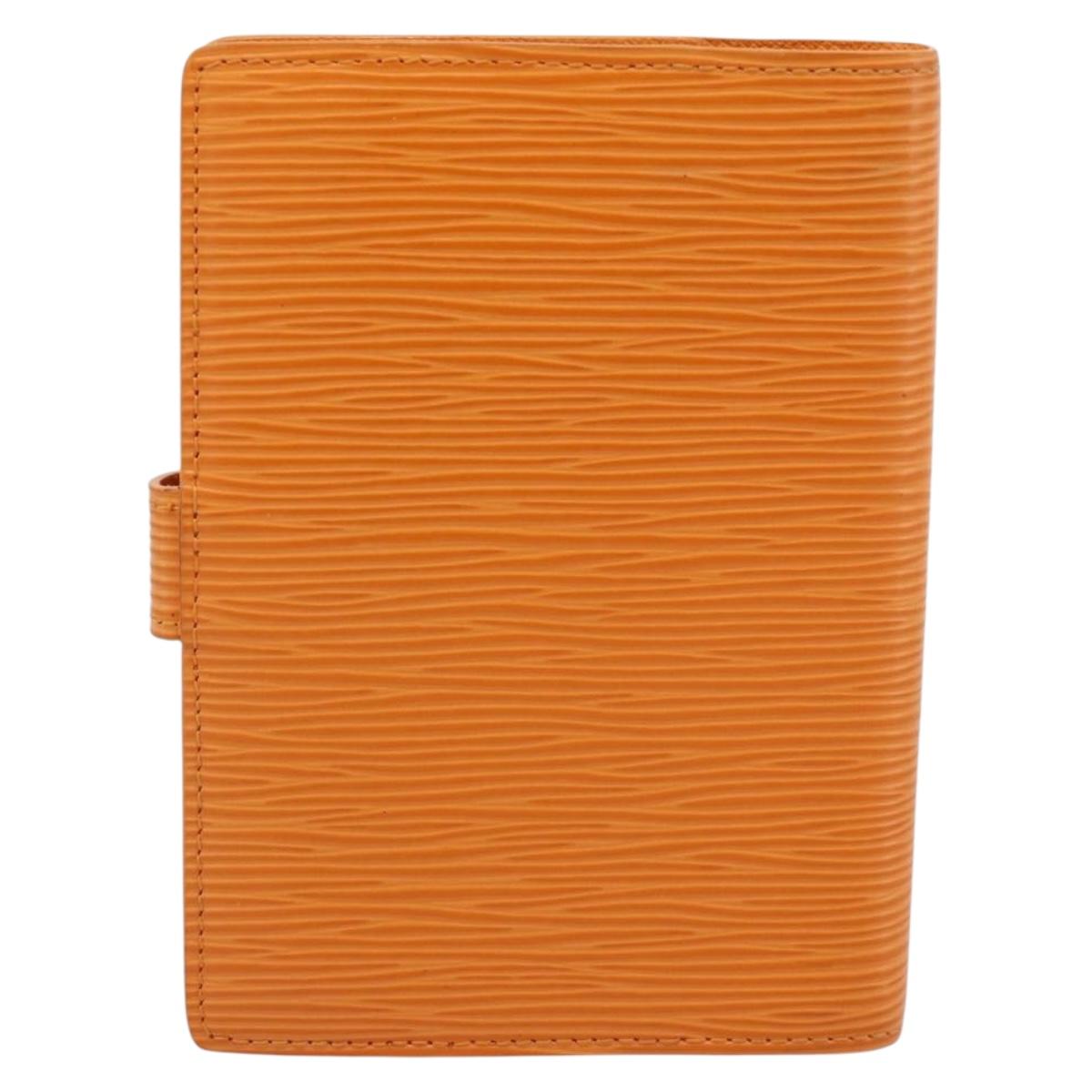 LOUIS VUITTON Epi Agenda PM Day Planner Cover Orange Mandarin R2005H Auth 195311