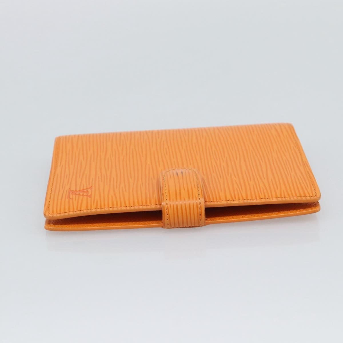 LOUIS VUITTON Epi Agenda PM Day Planner Cover Orange Mandarin R2005H Auth 195311