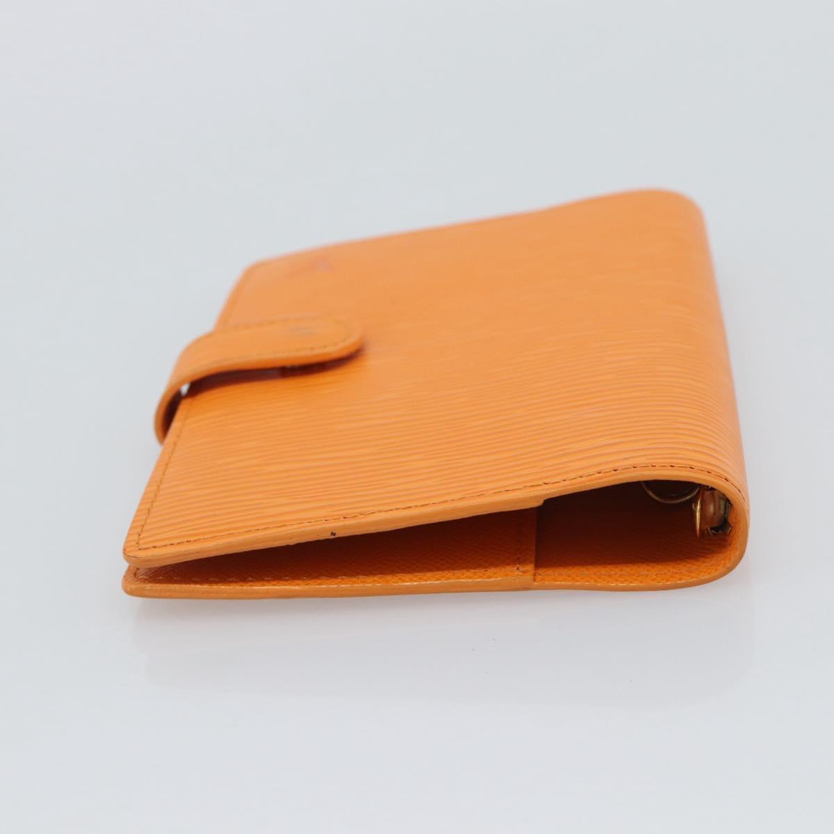LOUIS VUITTON Epi Agenda PM Day Planner Cover Orange Mandarin R2005H Auth 195311
