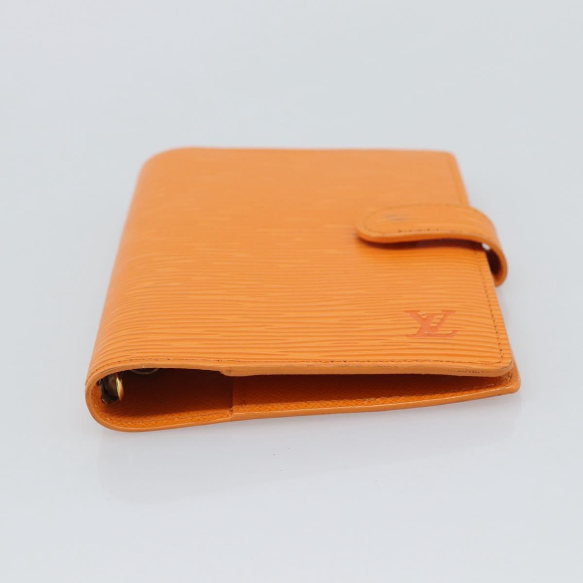 LOUIS VUITTON Epi Agenda PM Day Planner Cover Orange Mandarin R2005H Auth 195311